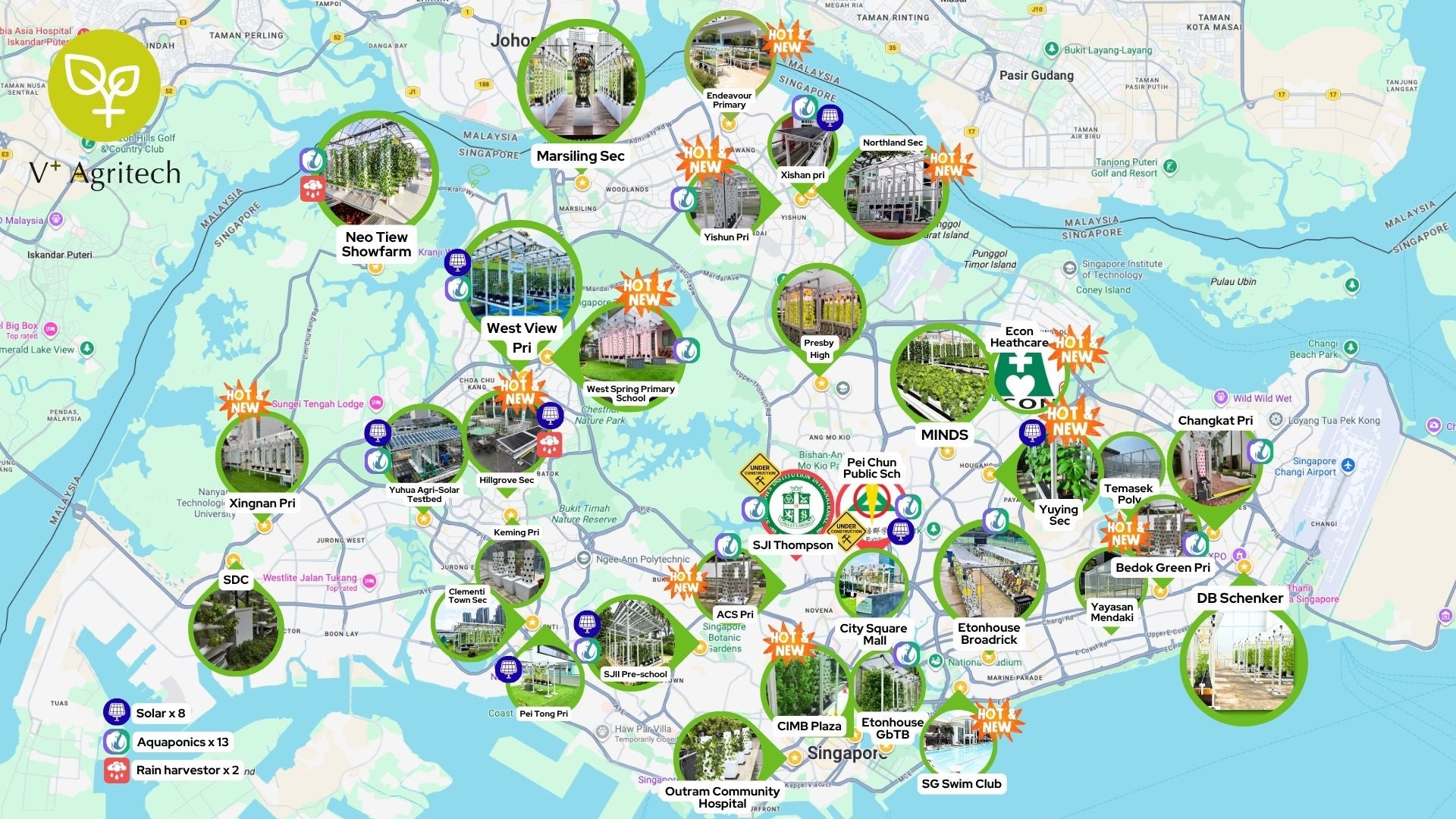 Load video: 2026 Portfolio of V-Plus Agritech's Urban Farms installed in Singapore